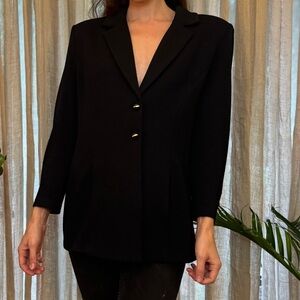St. John Basic Knit Black Jacket by Marie Gray